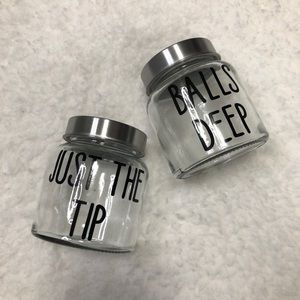 Q tip and Cotton Balls Jar